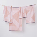 Larsson Geo Towel Bale - Blush