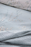 Pussy Willow Duvet Cover Set - Duck Egg