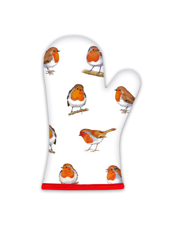 Little Red Robins Oven Glove