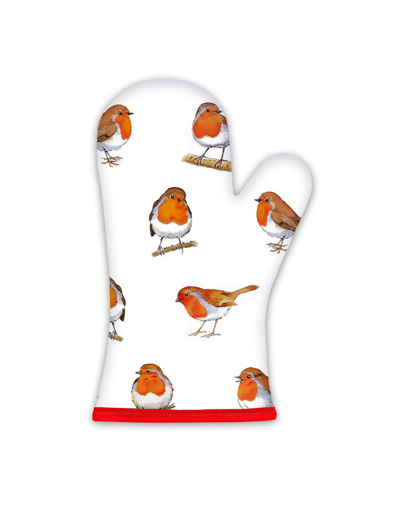 Little Red Robins Oven Glove