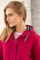 Iona Long Hooded Jacket - Raspberry