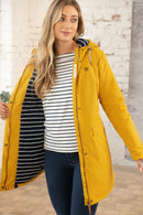 Iona Long Hooded Jacket - Sunrise