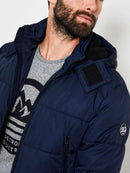Hooded Padded Jacket - Deep Capri
