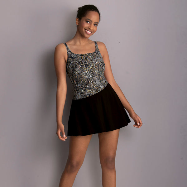 Amber Glow Care Swimsuit - Black/gold