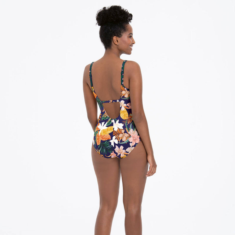 Tropical Sunset Care Swimsuit - Deep Lagoon