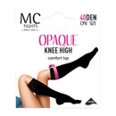 40d Knee Highs - Black