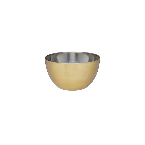 MasterClass Stainless Steel Brass Finish 21cm Mixing Bowl