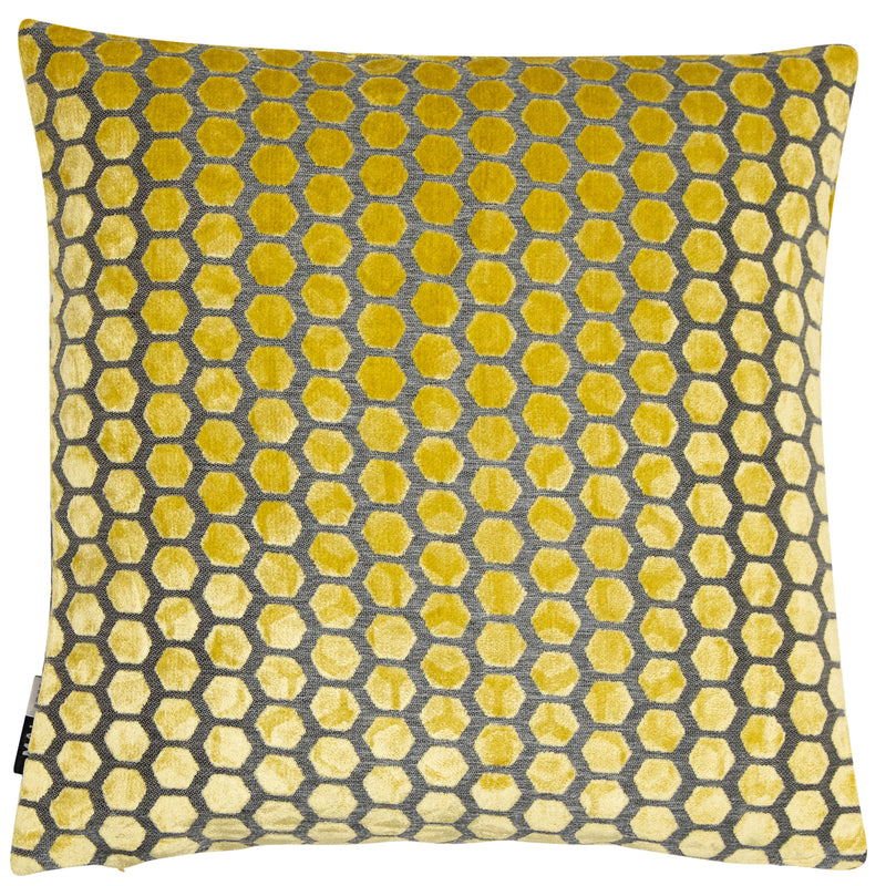 Small Hexagon Mustard Cushion