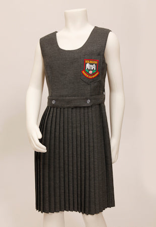 Skippy Crested Pinafore - Grey