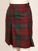 Skippy Check Skirt - Wine