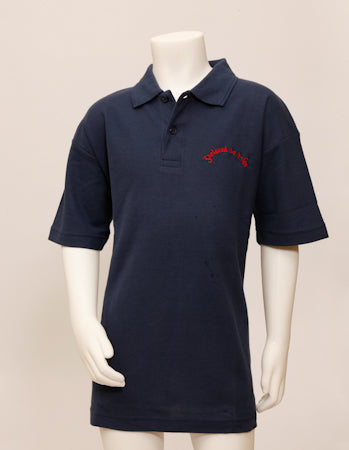 Hunter Crested Polo - Navy Blue