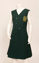 Skippy Crested Pinafore - Bottle Green