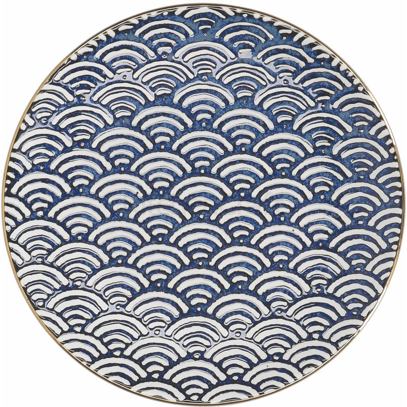 Satori Side Plate Seigaiha Wave