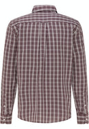 Clemens Long Sleeve Check Shirt - Brown