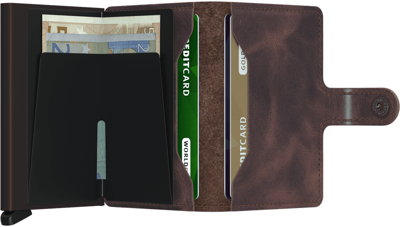 Vintage Miniwallet - Vintage Chocolate