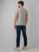Petrol Industries Print Polo - Light Grey