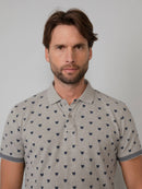 Petrol Industries Print Polo - Light Grey