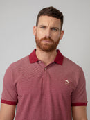 Contrast Collar Polo - Biking Red