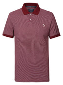 Contrast Collar Polo - Biking Red