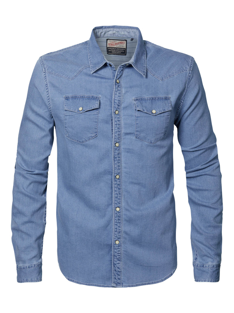 Denim Shirt - Bleached Indigo
