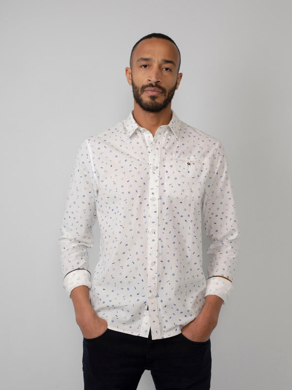 Print Shirt - Bright White