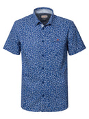 Short Sleeve Print Shirt - Imperial Blue