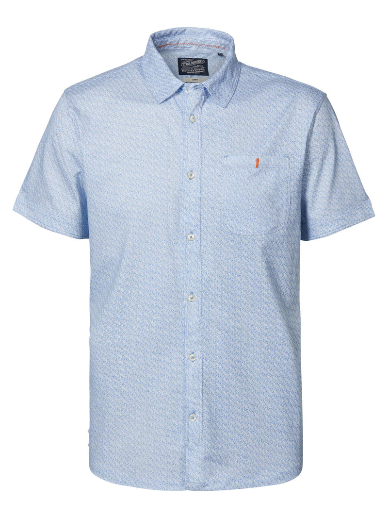 Short Sleeve Shirt - Azure Blue