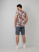 Print T-shirt - Fiery Coral