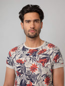 Print T-shirt - Fiery Coral