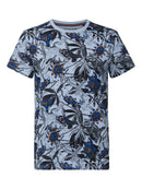 Print T-shirt - Parrot Blue