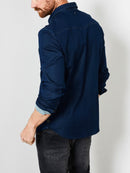 Denim Look Shirt - Dark Indigo