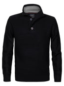 3 Button Knit - Black