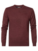 Crew Neck Jumper - Burgundy