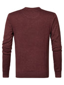 Crew Neck Jumper - Burgundy