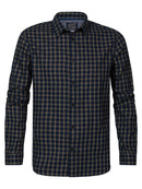 Long Sleeve Check Shirt - Dark Petrol
