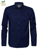 Long Sleeve Denim Shirt - Dark Indigo