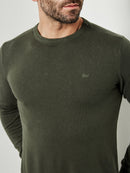 Crew Neck Jumper - Dark Forest