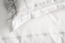 SHERIDAN MANETTE SILVER DUVET COVER SET PILLOW