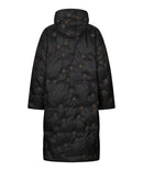 Tika Long Hooded Padded Jacket - Black