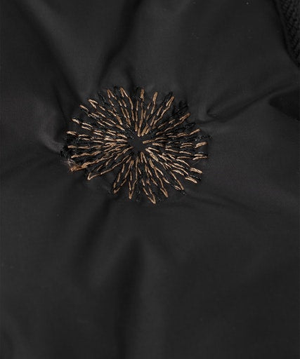 Tika Long Hooded Padded Jacket - Black