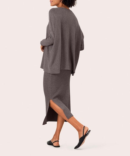 Fanasi Round Neck Jumper - Brown Melange