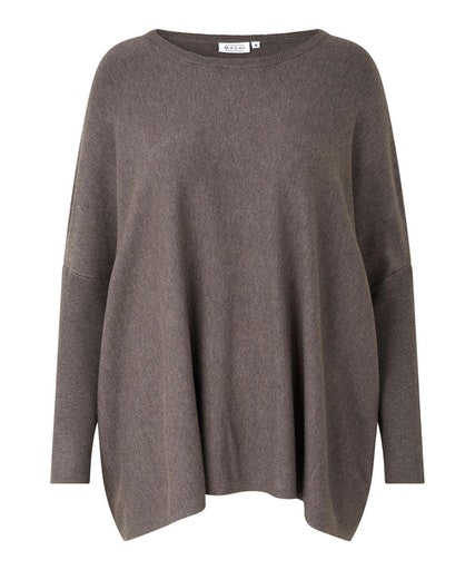 Fanasi Round Neck Jumper - Brown Melange
