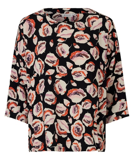 Becca All Over Print Blouse - Red Clay