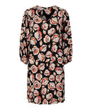 Godila All Over Print Dress - Red Clay