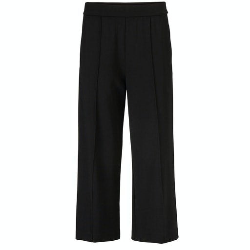 Piana Wide Crop Trouser - Black