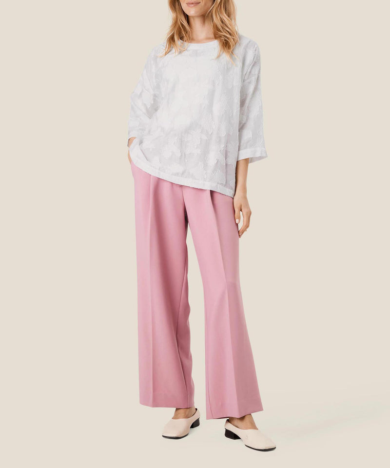 Becca 3/4 Sleeve Top - White