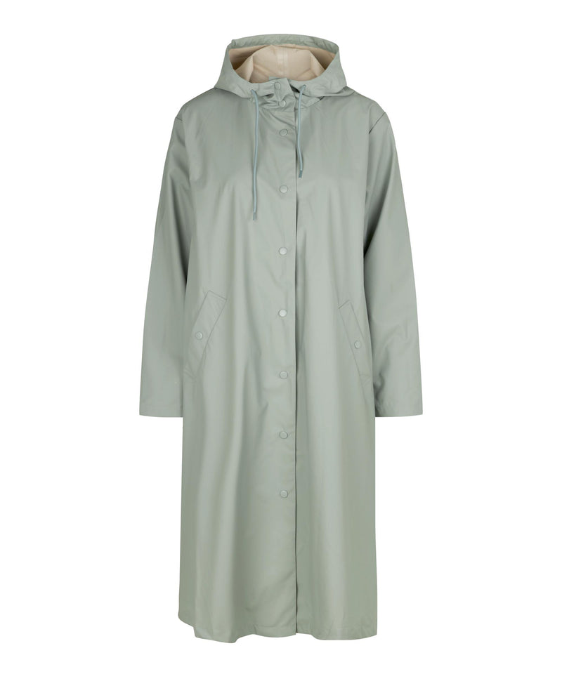 Thorid Long Sleeves Hooded Coat - Jadeite