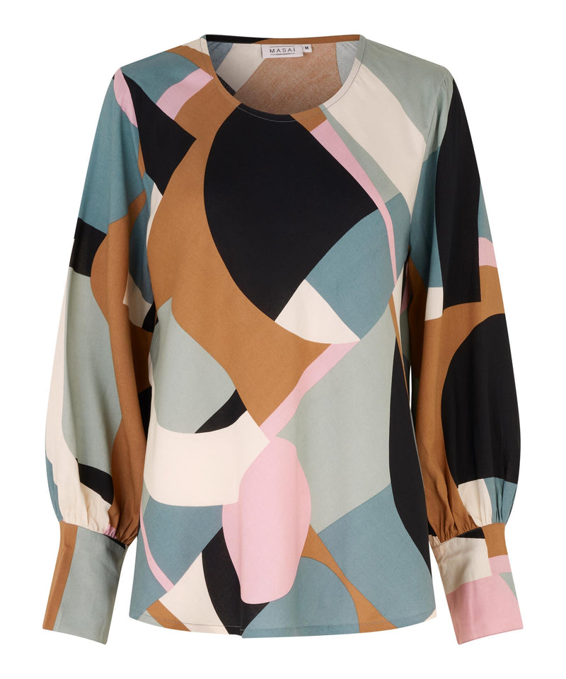 Drisa Long Sleeve Blouse - Goblin Blue