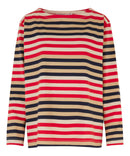 DWI Long Sleeve Stripe Jumper - Goji Berry
