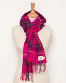 Merino Scarf - Hot Pink Check